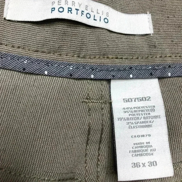 Perry Ellis  Portfolio Dress Pants Grey Size 36 - Picture 9 of 16